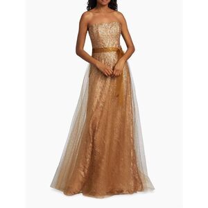 Rene Ruiz Collection Strapless Sequin-Embellished Gown Size 10 $1895